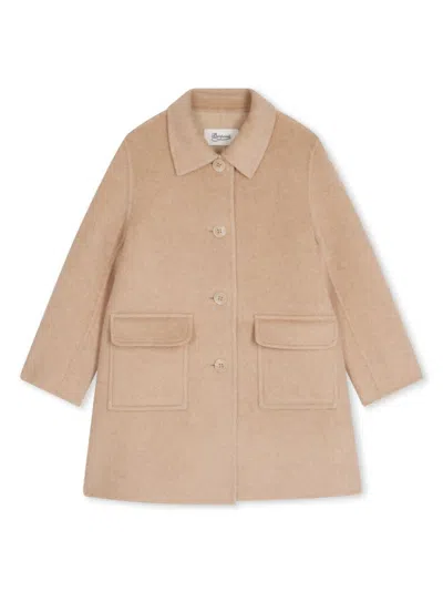 Bonpoint Kids' Gracie Single-breasted Coat In Beige