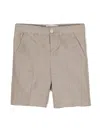 Bonpoint Mélange-effect Mid-rise Shorts In Neutrals
