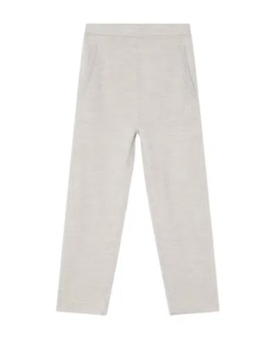 Bonpoint Melange-effect Wool Trousers In White