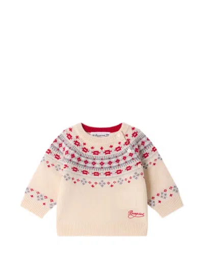 Bonpoint Babies' Melrose Fair Isle Sweater In Neutrals