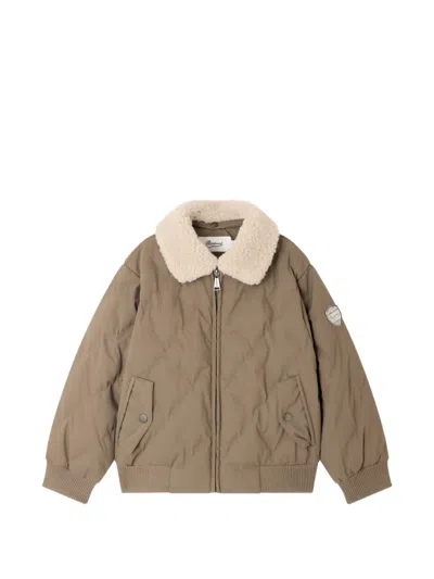 Bonpoint Kids' Mickson Quilted Jacket In Green