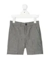 Bonpoint Middle Waist Striped Shorts In Gray