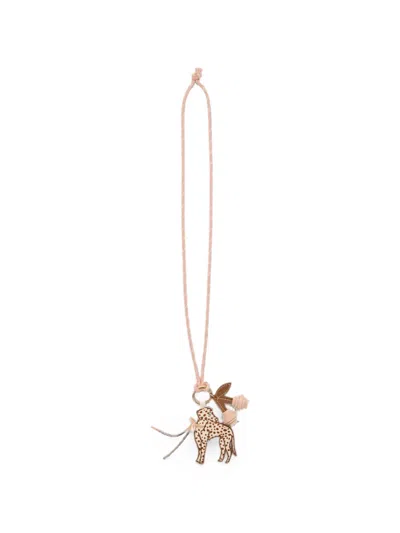 Bonpoint Kids' Milaya Charm Necklace In Pink