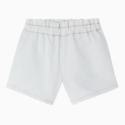 Bonpoint Kids' Milly Aqua Blue Cotton Shorts