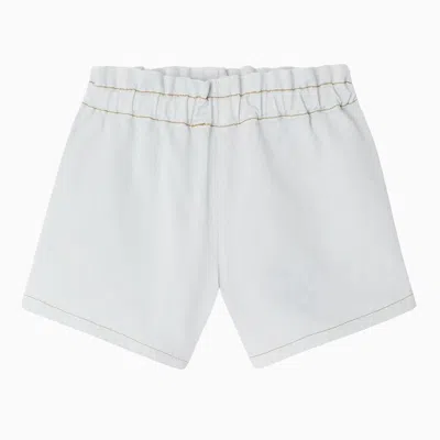 Bonpoint Kids' Milly Aqua Blue Cotton Shorts