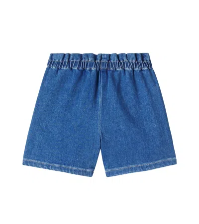 Bonpoint Kids' Milly Denim Shorts In Blue