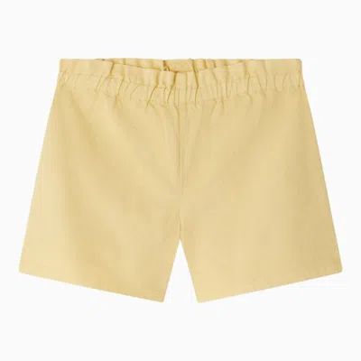 Bonpoint Kids' Milly Yellow Cotton Short