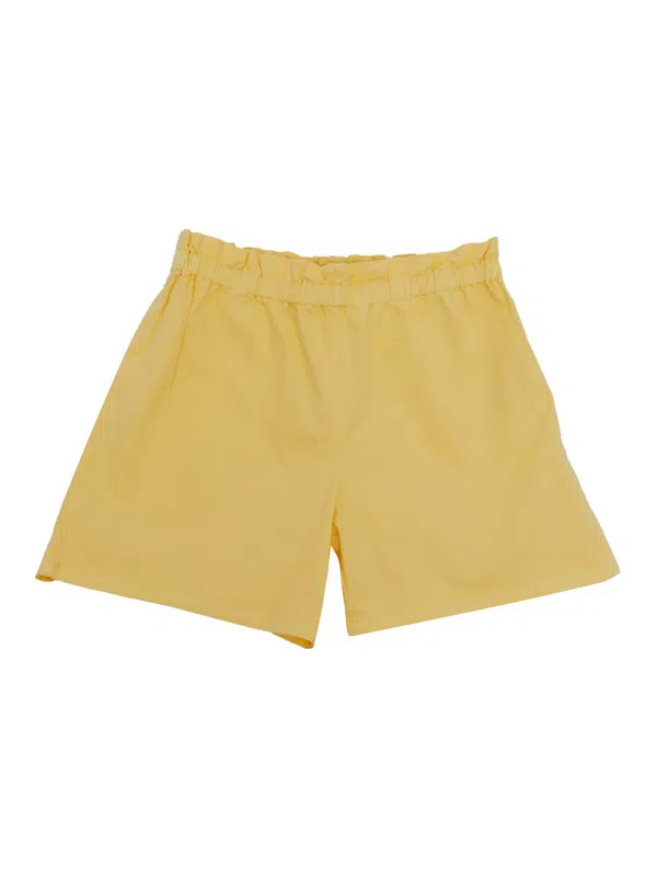 Bonpoint paper-bag waist corduroy shorts - Brown