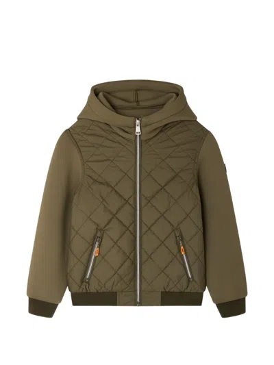 Bonpoint Kids' Miloe Hooded Jacket In Green