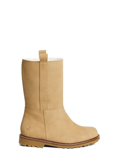 Bonpoint Mini Cask Gab Boots For Girls In Yellow