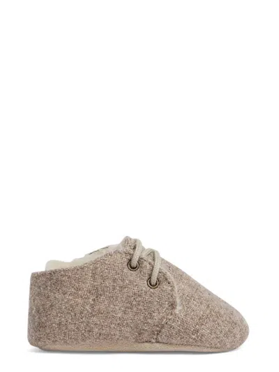 Bonpoint Mini Derby Lace-up Dress Shoes For Babies In Dove