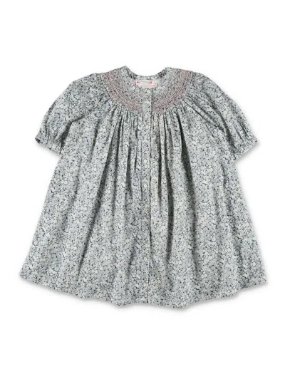 Bonpoint Mini Organic Cotton Dress For Girls In Gray