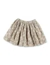 Bonpoint Mini Skirt In Fl Vert De Gris