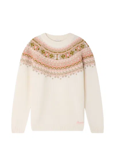 Bonpoint Kids' Mirela Fair Isle Sweater In Neutrals