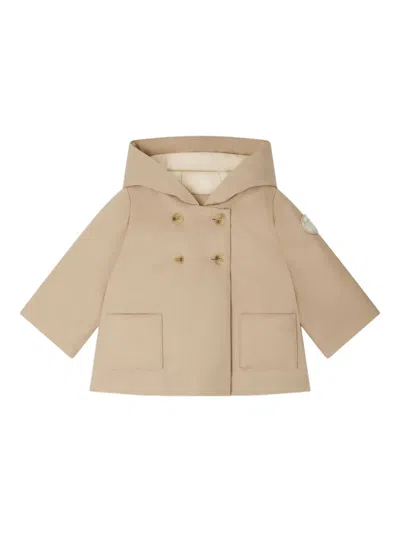 Bonpoint Babies' Misha Hooded Double-breasted Coat In Neutral