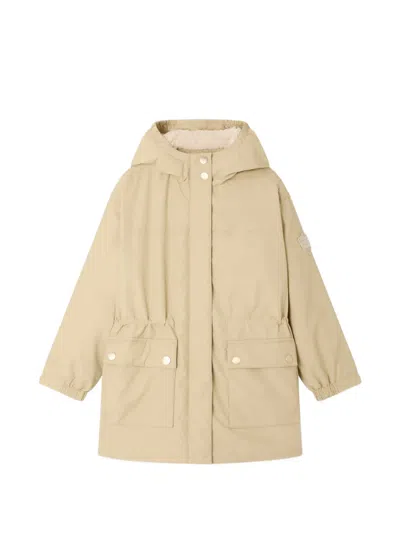 Bonpoint Kids' Monica Hooded Jacket In Neutral