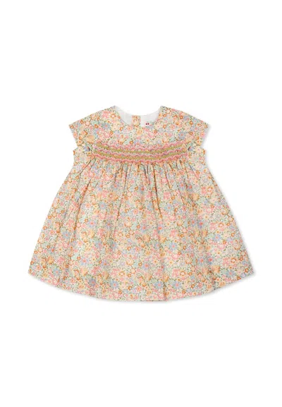 Bonpoint Multicolor Dress For Baby Girl With Floral Print