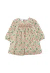 Bonpoint Multicolor Dress For Baby Girl With Floral Print In Multi