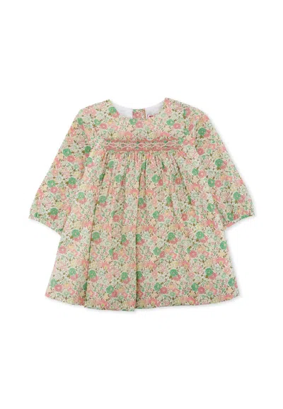 Bonpoint Multicolor Dress For Baby Girl With Floral Print
