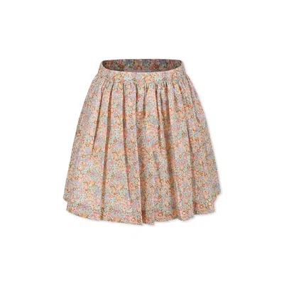 Bonpoint Kids' Multicolor Skirt For Girl With Floral Print
