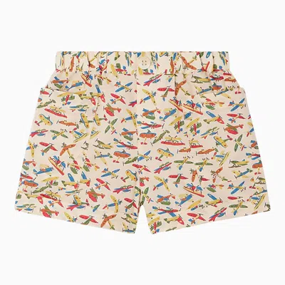 Bonpoint Multicoloured Cotton Nateo Shorts In Neutral
