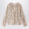 Bonpoint Petale Cotton Blouse In Multicolor