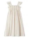 Bonpoint Multicoloured Striped Alexandra Dress In Multicolour