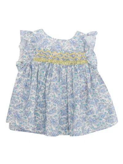 Bonpoint Kids' Naomie Blouse In Light Blue