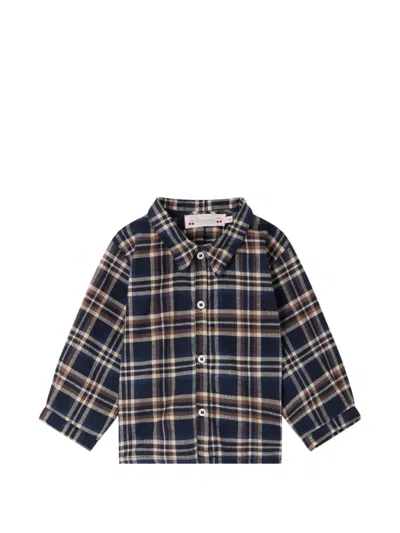 Bonpoint Babies' Nathan Check-pattern Shirt In Blue