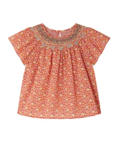 Bonpoint Kids' Nella Blouse In Red
