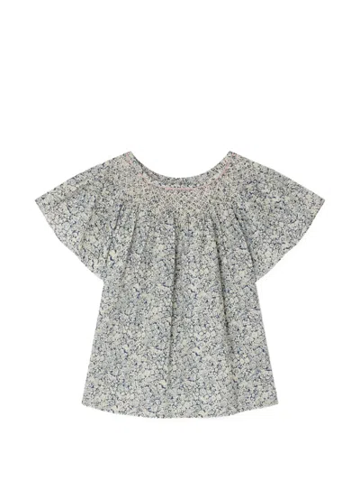 Bonpoint Kids' Nella Floral Blouse In Multi