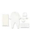 Bonpoint Newborn Essentials Gift Set With Blanket And Pyjamas In White