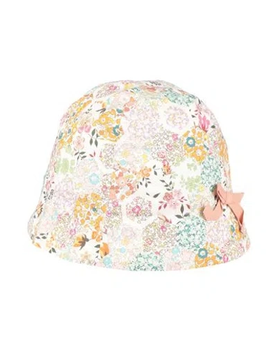Bonpoint Babies'  Newborn Girl Hat Ivory Size 1 Cotton In Multi