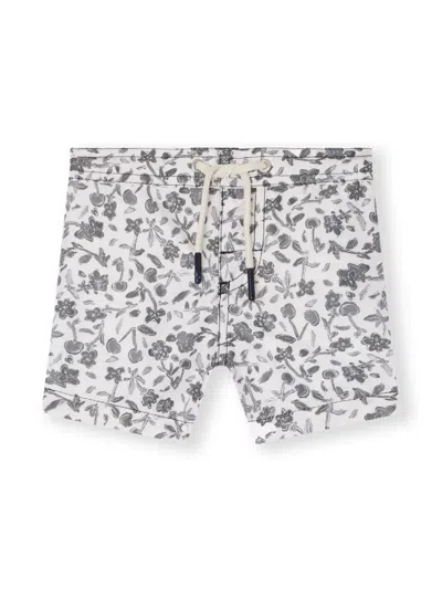 Bonpoint Babies' Niagara Floral-print Swim Shorts In White