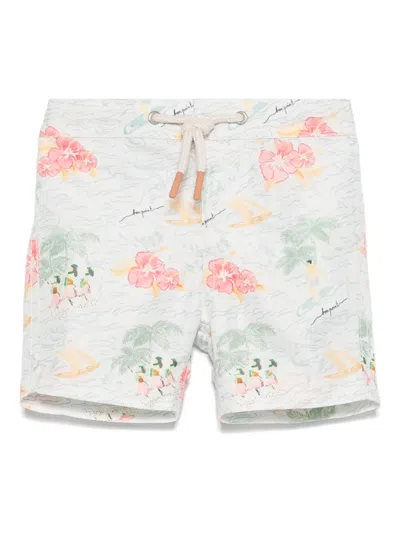 Bonpoint Babies' Niagara Swim Shorts In Green