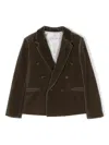 Bonpoint Notched-lapel Double-breasted Blazer In Green