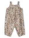 Bonpoint Nucci Floral-print Dungarees In Neutrals