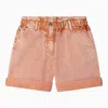 BONPOINT ORANGE COTTON CATHY SHORTS