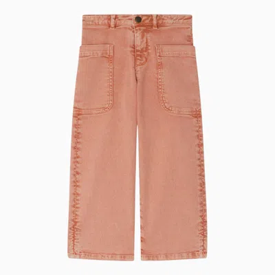 Bonpoint Orange Cotton Trousers