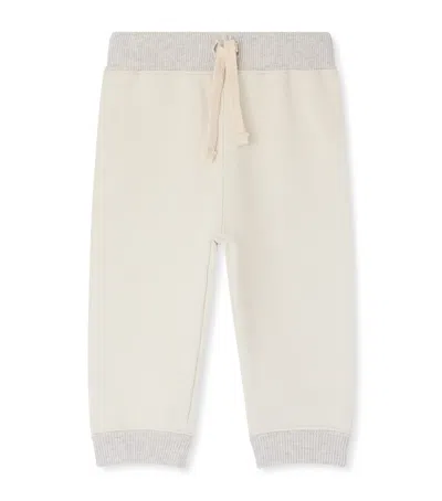 Bonpoint Kids' Bamboo Fiber Blended Organic Cotton Sweatpants In Gray