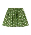 Bonpoint Cotton-print Gathered Skirt In Green