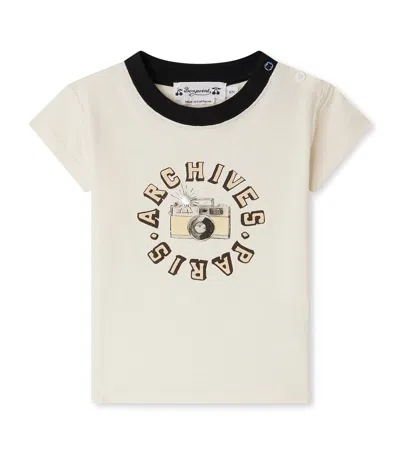 Bonpoint Kids' Organic Cotton Graphic T-shirt In White