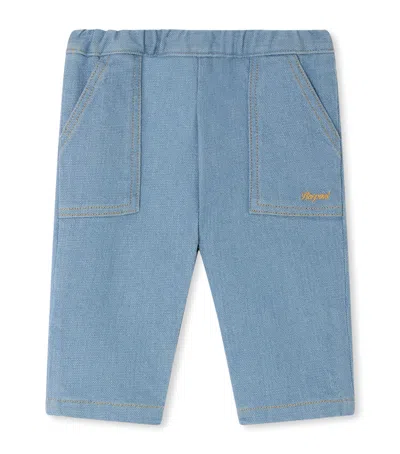 Bonpoint Kids'  Organic Cotton Jeans In Blue