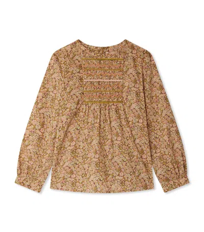 Bonpoint Kids' Organic Cotton Juliette Blouse In Pink