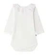 Bonpoint Organic Cotton June Bodysuit In White