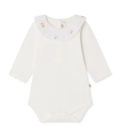 Bonpoint Kids'  Organic Cotton June Bodysuit In White