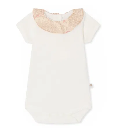 Bonpoint Kids'  Organic Cotton June Bodysuit In White