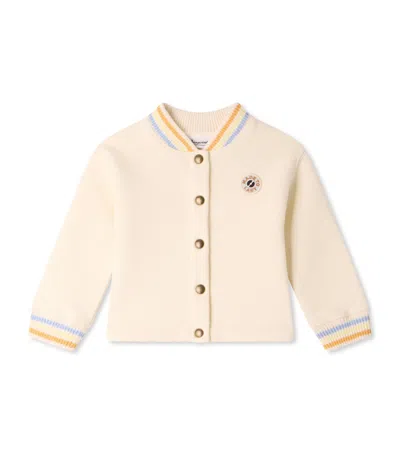Bonpoint Kids'  Organic Cotton Milan Cardigan In White