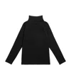 Bonpoint Organic Cotton Rollneck Sweater In Black