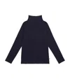Bonpoint Organic Cotton Rollneck Sweater In Blue